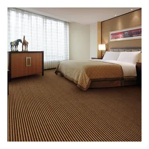2024凯里新款热销条纹地毯酒店卧室簇绒地毯