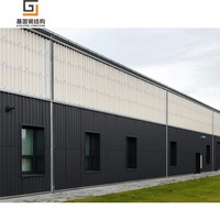 Estructura de Acero Galvanizado de Fácil Instalación, Taller de Gran Envergadura para Almacenamiento de Materiales de Construcción de Cemento y Arena