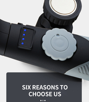 Lampe de travail flexible JF COB LED IP66, rechargeable par USB, lampe d'inspection rotative AC, lampe torche d'urgence