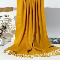 2020 nouveau doux cachemire écharpes femmes couleur unie enveloppes mince longue écharpe gland décontracté dame hiver femme châle avec beaucoup de couleurs