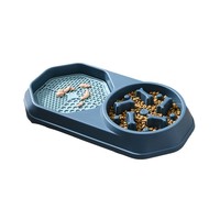 Bols anti-éclaboussures et anti-étouffement à alimentation lente pour chats et chiens – Fournitures exclusives en plastique pour animaux de compagnie