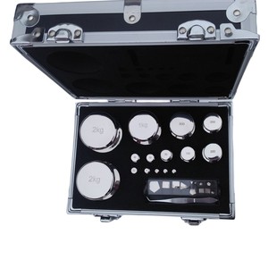 Ensemble de poids d'étalonnage en acier chromé Veidt Weighing OIML M1 1g-2kg pour balance de 3kg 0.01g OIML M1 1g-2kg en acier chromé - Product Image 1