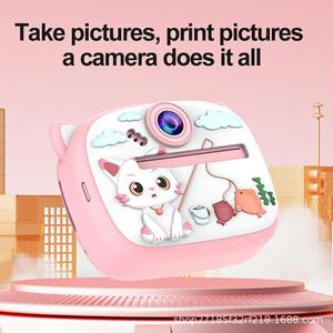 กล้องถ่ายรูปสำเร็จรูปสำหรับเด็ก Sweet Bunny พร้อมเลนส์คู่ สำหรับเด็กอายุ 3-6 ปี พิมพ์ภาพถ่ายและบันทึกวิดีโอได้ - Product Image 5