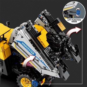 Reobrix 22026 Harvester <b>Building</b> <b>Block</b> Set 800+ Pieces Educational Truck Model Plastic Unisex for Ages 8-13 - Product Image 2