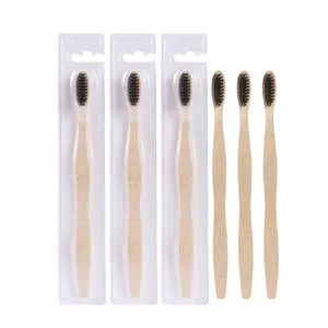 Wholesale Custom Logo Biodegradable Recyclable Natural Wood Toothbrushes