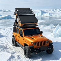 Tente de toit rigide en ABS pour véhicules 4x4, design triangulaire, ouverture automatique rapide, imperméable quatre saisons pour le camping et la route