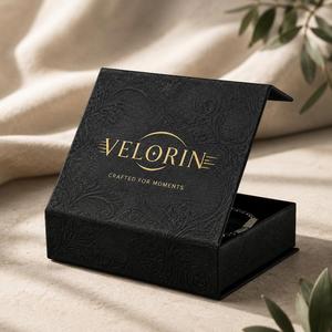 Cajas de Cartón Rígido Plegables Grandes de Lujo Personalizadas, Cajas Negras Plegables de Lujo, Caja de Embalaje con Tapa Dura, Cajas Imantadas - Product Image 2