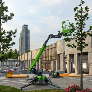 <span class=keywords><strong>Platform</strong></span> kerja udara murah 8m hingga 18m baru dapat ditarik artikulasi untuk angkat Boom dengan material baja daya baterai listrik - Product Image 3