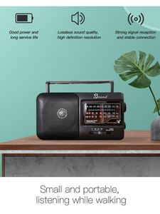 Mason-<span class=keywords><strong>radio</strong></span> portátil de mano con Bluetooth, receptor de <span class=keywords><strong>radio</strong></span> am y <span class=keywords><strong>fm</strong></span> para el hogar - Product Image 6