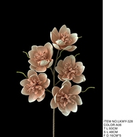Fleurs artificielles réalistes en plastique, plantes en mousse de grande taille pour Noël et Halloween