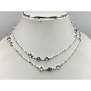 Collar de Lujo Más Vendido, Plata de Ley 925, Regalo para Fiestas, Bodas, Compromisos, Ceremonias Religiosas y Eventos - Product Image 4