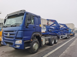 Remolques de Camión Semirremolque para Contenedores de 20 Pies y 40 Pies CIMC con Elevador Lateral Autocargable - Product Image 2