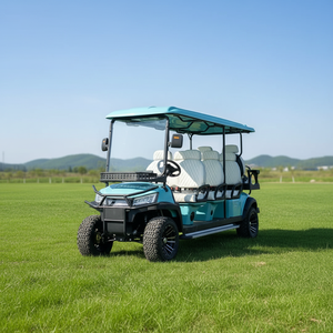 Voiturette de golf électrique au lithium personnalisable 8 places 72 V de qualité supérieure avec personnalisation gratuite de la couleur et du logo pour usage en station balnéaire ou à domicile - Product Image 2