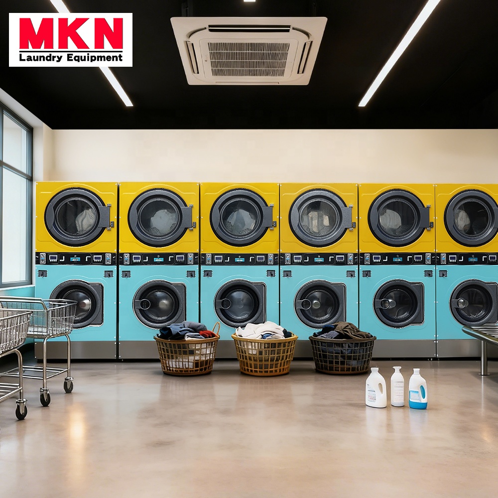 washer and dryer machine stack for home