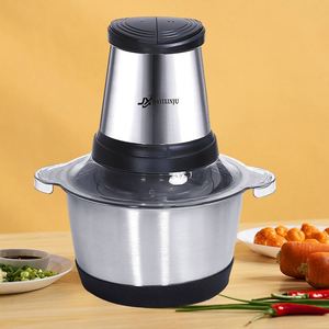 Batidora de fábrica 2l picadora proveedor de metal <span class=keywords><strong>universal</strong></span> batidora de acero inoxidable de dos velocidades doméstica, picadora de carne pequeña de acero/ - Product Image 1