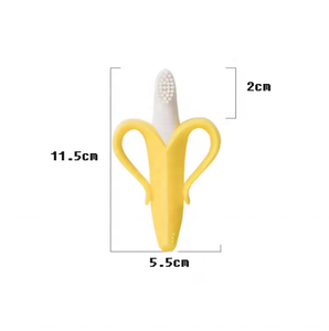 Nuevo mordedor de silicona en forma de plátano para bebés, cepillo de dientes para niños, juguetes sensoriales, mordedores de silicona sin BPA para bebés - Product Image 6
