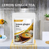 Té Herbal Premium OEM de Limón y Jengibre Totalmente Natural en Bolsitas, para el Cuidado de la Piel y la Digestión, Grado Ceremonial, 2 Años de Caducidad