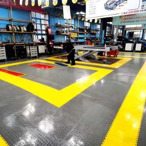 Revêtement de sol en PVC absorbant les chocs, de qualité supérieure et à <span class=keywords><strong>prix</strong></span> de gros, pour garage et abri, installation par clic, antidérapant - Product Image 1