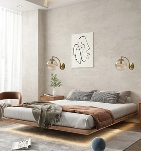 Applique murale LED moderne en verre coloré, style nordique minimaliste, pour salon, chambre à coucher, chevet, salle à manger, cuisine, luminaire d'intérieur - Product Image 6