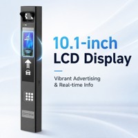 Caméra de reconnaissance de plaques d'immatriculation AI ANPR avec écran LCD 10,1 pouces, gestion intelligente du stationnement LPR, paiement par QR, fournisseur en gros