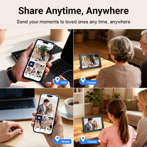 10.1 inch IPS LCD màn hình cảm ứng 32GB auto-xoay chia sẻ những khoảnh khắc ngay lập tức thông qua ứng dụng miễn phí bất cứ nơi nào thông minh Wifi hình ảnh kỹ thuật số khung - Product Image 5