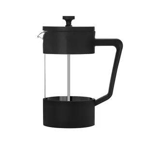 2022 Stock doppelwandiger Boro silikat glas filter French Press Kaffee maschine Tee-Aufguss kolben