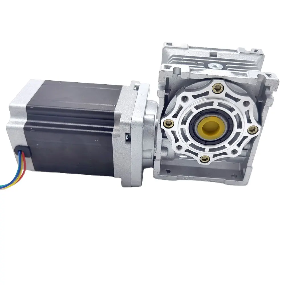 SUMTOR RV40 sonsuz dişli kutusu redüktör 86mm step motor nema 34 86HS11860A4J + RV40 şanzıman redüktör oranı 5-100 için cnc makinesi