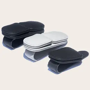 High Quality Car Auto Sun Visor Leather Sunglasses Holder Glasses Clip For Car Sunglasses Holder