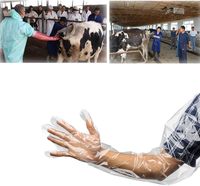 Guantes obstétricos veterinarios desechables, guantes de palpación rectal, guantes de inseminación artificial de vaca