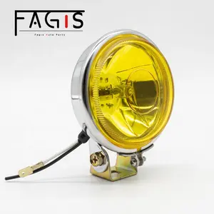 3 inch Yellow Fog Light Round Sealed Beam with Halogen Bulb H3 Warm White Auto Headlamp