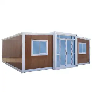 Collapsible Tiny House Mobile Sauna Room Extendable Flat Pack Container Houses Ready To Living