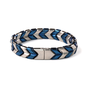 Bracelets unisexes vintage de luxe, forme flèche réglable, acier inoxydable 316L, faits à la main, bracelet chevron pour homme, bijoux <span class=keywords><strong>VIYA</strong></span> haut de gamme - Product Image 4