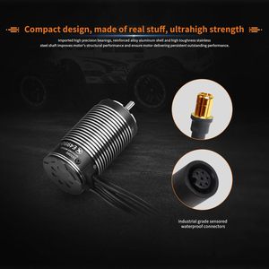 Moteur brushless à capteur Xc E4990 1650Kv pour voiture RC 3-8S Lipo IP67 étanche 1/6 1/7 On Road Short Course - Product Image 5