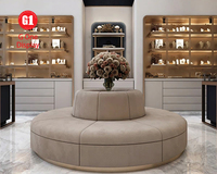 Vitrine à bijoux en bois de haute qualité, design personnalisé pour magasin de bijoux, décoration de centre commercial, vitrine à bijoux en verre