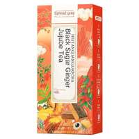 Tisane Naturelle Mélangée Gingembre Jujube Rose Goji en Sachets – Boisson Quotidienne à Base de Plantes – Sachets de Thé Mélangé Dattes Rouges Gingembre Rose