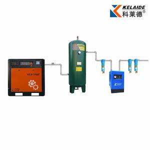 High Efficiency 10HP 7.5kW Industrial Rotary Screw Air Compressor Direct Drive Stationary Air <b>Cooled</b> 8 <b>Bar</b> 1.1m³/min 380V Clyde - Product Image 1
