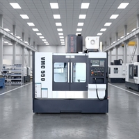 Centre d'usinage vertical CNC VMC550, machine de fraisage CNC 3 axes avec changeur d'outils automatique ATC pour le perçage et le fraisage