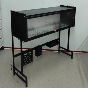 Égouttoir de cuisine multifonctionnel en acier au carbone avec plateau de récupération d'eau, support de rangement anti-poussière pour vaisselle et ustensiles - Product Image 2