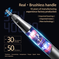 Perceuse à ongles sans fil haut de gamme 40000 tr/min, micromoteur rechargeable portable professionnel, compatible US/UK, logo personnalisé, vente en gros