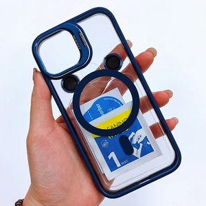 เคสชาร์จแบบแม่เหล็กไร้สายพร้อมขาตั้งเคสโทรศัพท์มือถือสำหรับ iPhone 15 14 <span class=keywords><strong>PRO</strong></span> <span class=keywords><strong>MAX</strong></span> - Product Image 3