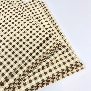 Papel de Embalaje para Alimentos a Cuadros, Personalizado con Logotipo, Ecológico, Resistente a la Grasa y la Humedad, para Pizza, Papas Fritas - Product Image 4