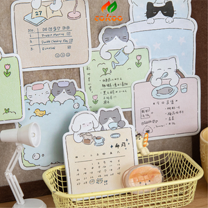 Note adesive a tema animale carino note adesive piccola serie di teatro da parete Memo Pad per uso scolastico - Product Image 3