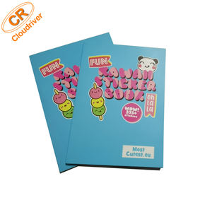 Libro de pegatinas de papel A6 impreso personalizado, planificador para niños, hojas decorativas, decoración colorida para álbum de recortes con impresión Offset - Product Image 1