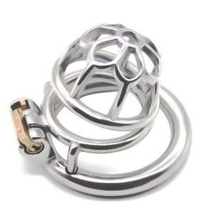FRRK-01 Jaula de Castidad Masculina de Acero Inoxidable 304, Jaula SM, Jaula para Pene, Candado de Castidad para Hombres - Product Image 1