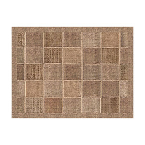 Paillasson d'entrée Wuhai, rectangulaire, patchwork, polyester, résistant aux taches, style luxe léger - Product Image 1