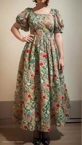 Kadınlar için Ecoparty Vintage elbise <span class=keywords><strong>1950s</strong></span> Cottagecore kokteyl elbiseleri pamuk artı boyutu özel kadın elbiseler - Product Image 6