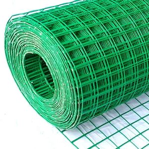 Malla Electrosoldada Recubierta de PVC de 1/2, 3/4 y 1 Pulgada en Rollo para Cercas, Jaulas de Animales y Construcción - Product Image 1