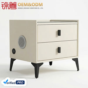 JINSHAN Mesitas <span class=keywords><strong>de</strong></span> <span class=keywords><strong>Noche</strong></span> Inteligentes <span class=keywords><strong>de</strong></span> Madera Maciza para Muebles Sencillos, Mobiliario <span class=keywords><strong>de</strong></span> Dormitorio Barato al por Mayor con Almacenamiento <span class=keywords><strong>de</strong></span> Cajones y Mesa <span class=keywords><strong>de</strong></span> <span class=keywords><strong>Noche</strong></span> Inteligente - Product Image 3