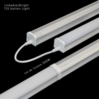 Plafonnier linéaire LED moderne pour intérieur 15W/30W, 60cm/120cm, 4000K, en aluminium, connectable, CRI90 et dimmable