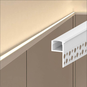 Tùy chỉnh thiết kế hiện đại <span class=keywords><strong>LED</strong></span> nhôm hồ sơ dự án cụ thể góc ánh sáng cho khách sạn trần trang trí vật liệu kim loại - Product Image 4